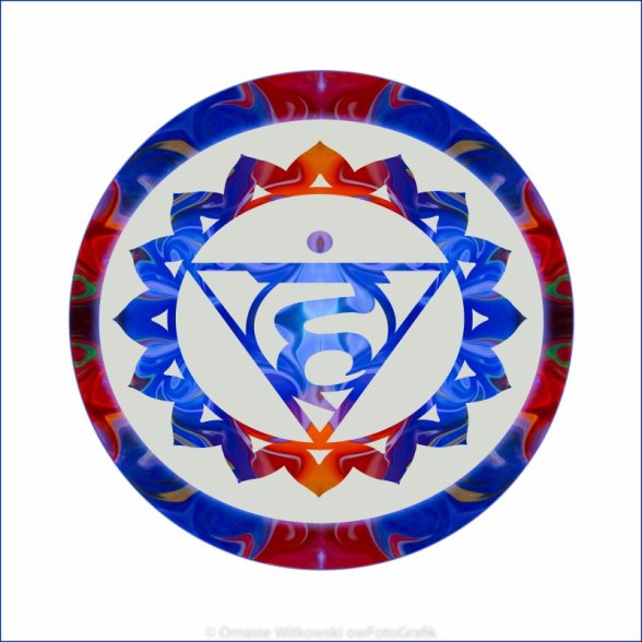 16 Lotus Petals Vishuddha Abstract Chakra Art by Omaste Witkowski owFotoGrafik.com_