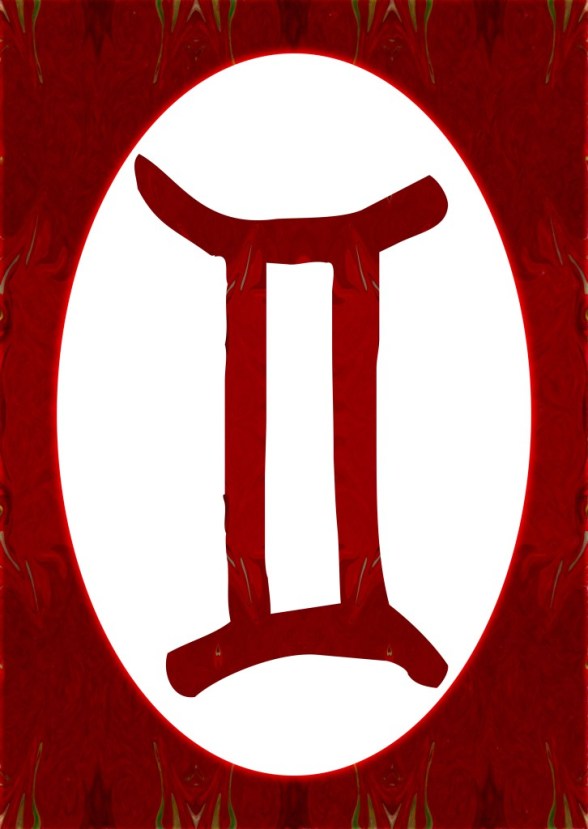 Gemini and Root Chakra Abstract Spiritual Artwork by Omaste Witkowski owFotoGrafik.com